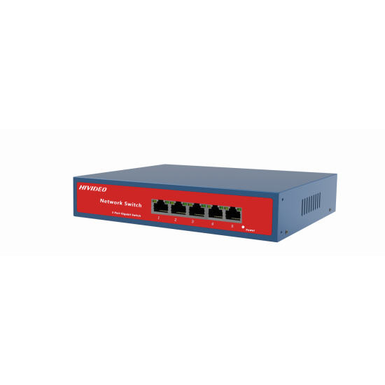 Коммутатор HIVIDEO HI-5PG ,  5-ти портовый 1000/100MB