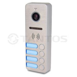 Вызывная панель Tantos iPanel 2 HD на 4 аб. (Metal)